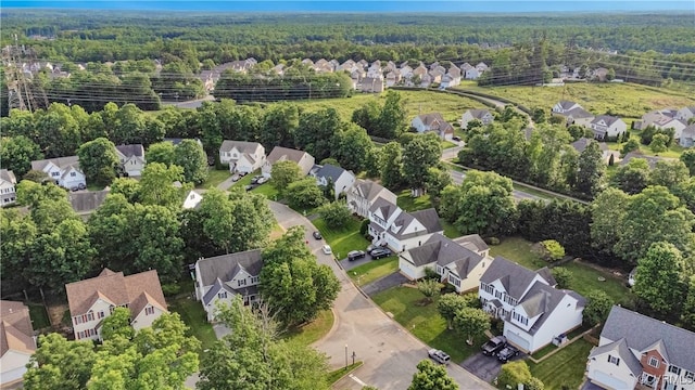 1355 Hawkins Wood Cir, Midlothian, VA 23114 - aerial overview of property's location featuring nearby suburban area and a forest