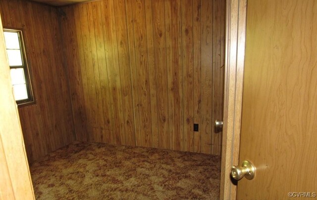 27701 W Prince Edward Hwy, Burkeville, VA 23922 - empty room with carpet floors and wood walls