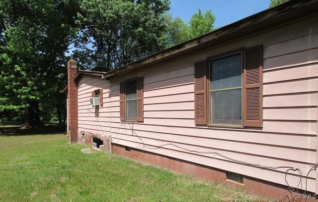 27701 W Prince Edward Hwy, Burkeville, VA 23922 - view of property exterior featuring a yard and a chimney