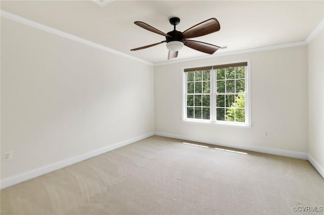 16412 Ravenchase Way, Moseley, VA 23120 - unfurnished room with crown molding, carpet floors, and ceiling fan