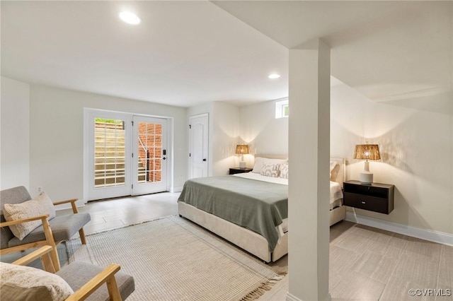 16412 Ravenchase Way, Moseley, VA 23120 - bedroom featuring access to exterior, multiple windows, and recessed lighting