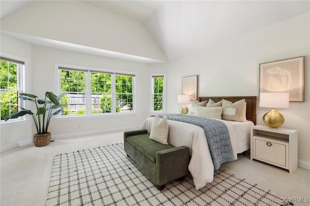 16412 Ravenchase Way, Moseley, VA 23120 - carpeted bedroom featuring vaulted ceiling and baseboards