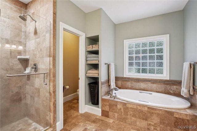 9226 Shelton Pointe Dr, Mechanicsville, VA 23116 - bathroom with a stall shower, toilet, and a bath