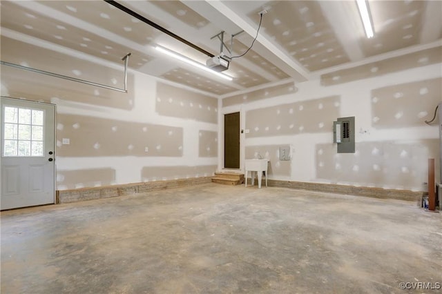 170 Glenmore Ln, Keswick, VA 22947 - garage with electric panel and a garage door opener