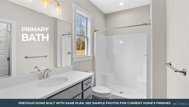 TBD Turkey Egg Rd, Dinwiddie, VA 23841 - full bath featuring toilet, vanity, and a shower