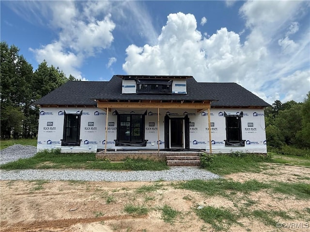 TBD Turkey Egg Rd, Dinwiddie, VA 23841 - unfinished property featuring covered porch and roof with shingles