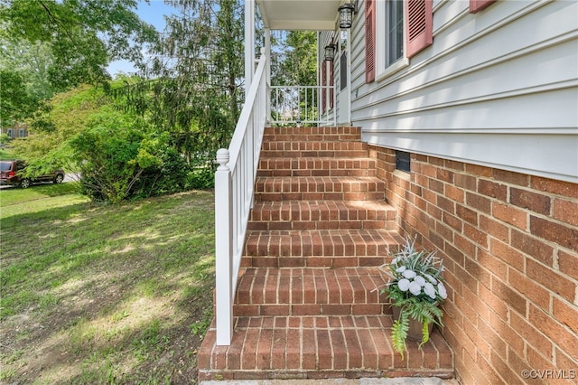 view of staircase