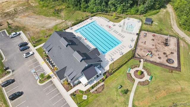 5920 Banyan Ln, Chesterfield, VA 23234 - drone / aerial view of a pool area