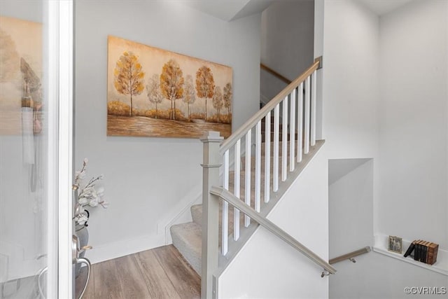5234 Old Main St Unit C, Henrico, VA 23231 - staircase with wood finished floors and baseboards
