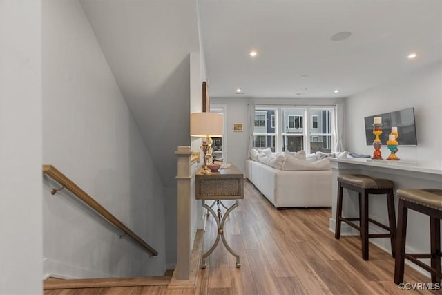 5234 Old Main St Unit C, Henrico, VA 23231 - living room featuring wood finished floors and recessed lighting