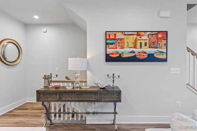 5234 Old Main St Unit C, Henrico, VA 23231 - home office featuring wood finished floors, baseboards, and recessed lighting