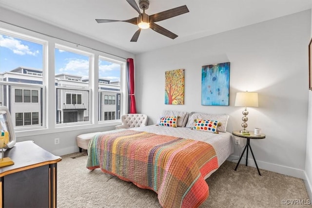 5234 Old Main St Unit C, Henrico, VA 23231 - carpeted bedroom featuring baseboards and ceiling fan