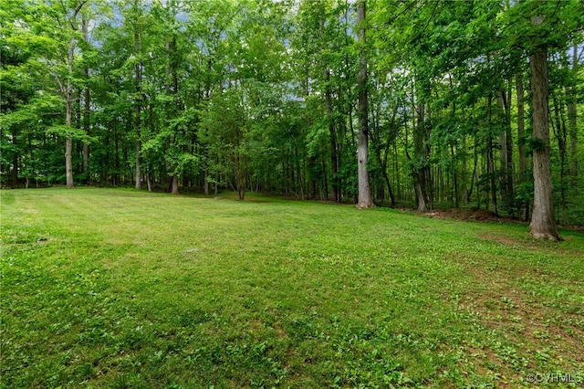 9865 Knobs Hill Ln, Amelia, VA 23002 - view of green lawn featuring a view of trees