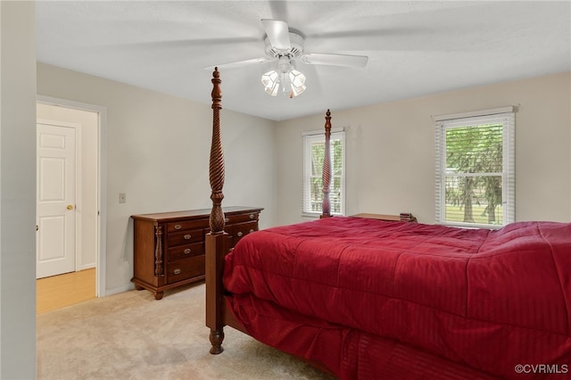 9865 Knobs Hill Ln, Amelia, VA 23002 - bedroom with light carpet and ceiling fan
