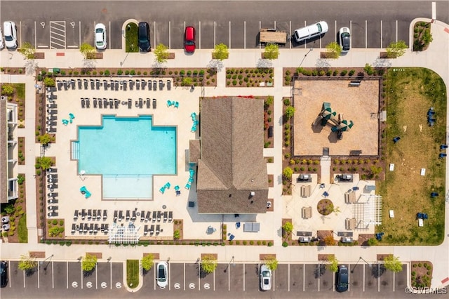 2124 Grand Reserve Way Unit N-1, Henrico, VA 23223 - drone / aerial view of a pool area