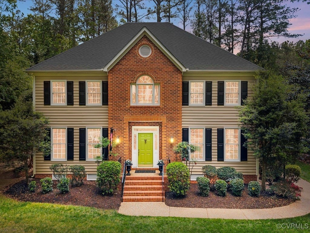 5801 Fox Briar Rd, Midlothian, VA 23112 - view of colonial home