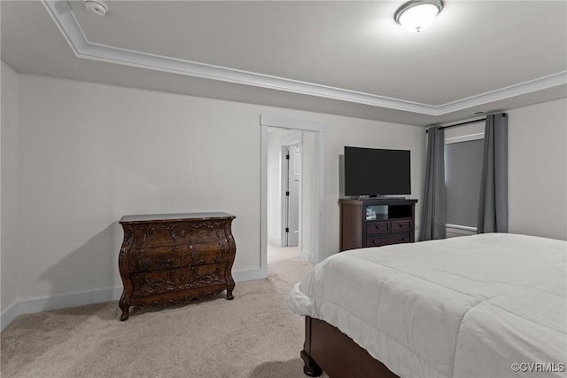 9975 Honeybee Dr, Mechanicsville, VA 23116 - bedroom with a tray ceiling, carpet floors, baseboards, and crown molding