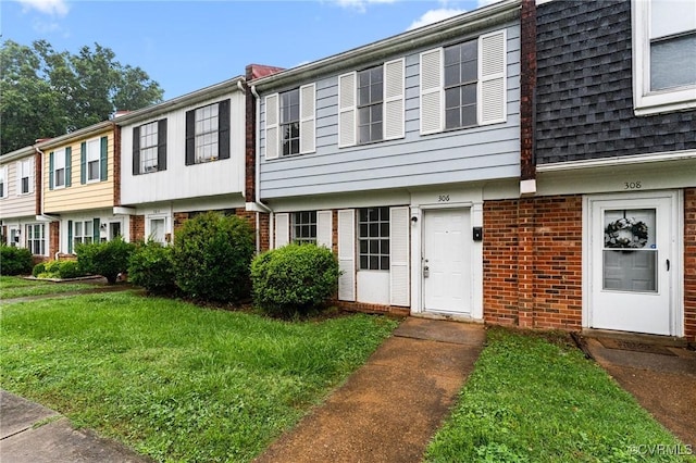 306 Cedarwood Rd, Henrico, VA 23075 - view of property with brick siding and a front yard
