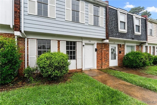 306 Cedarwood Rd, Henrico, VA 23075 - view of front of house featuring brick siding and mansard roof
