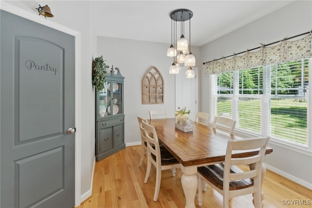 10335 Deerlake Dr, New Kent, VA 23124 - dining area featuring plenty of natural light, light wood finished floors, and baseboards