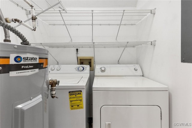 laundry room featuring washing machine and clothes dryer