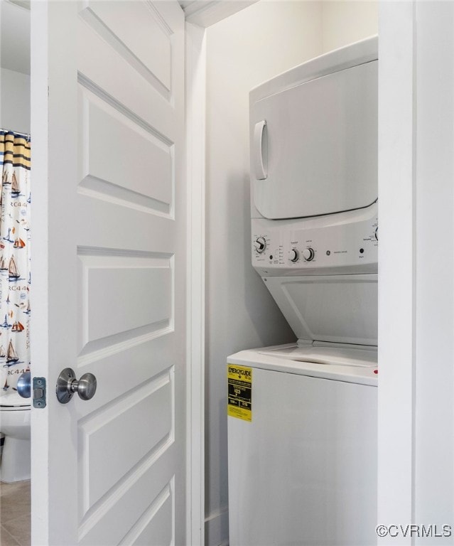5301 Old Main St Unit A, Henrico, VA 23231 - laundry area with estacked washer and dryer