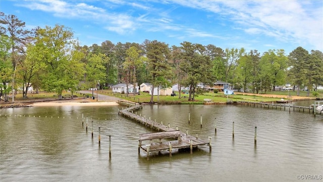 686 Shore Dr, Hartfield, VA 23071 - dock area featuring a water view