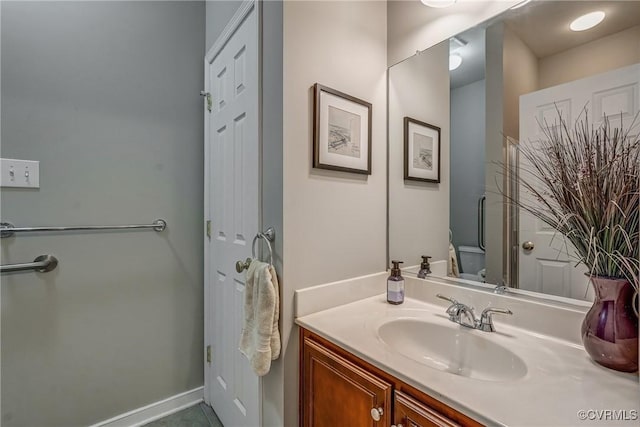 bathroom featuring vanity