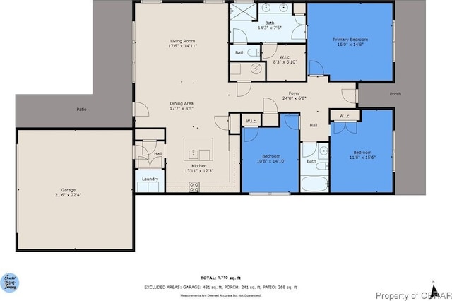 926 Old Saint Johns Rd, Irvington, VA 22480 - floor plan / room layout