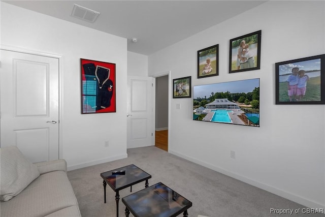 926 Old Saint Johns Rd, Irvington, VA 22480 - living area featuring carpet and baseboards