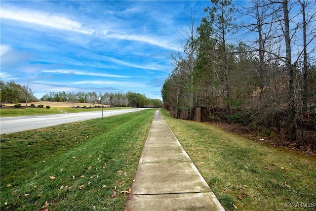 view of asphalt road