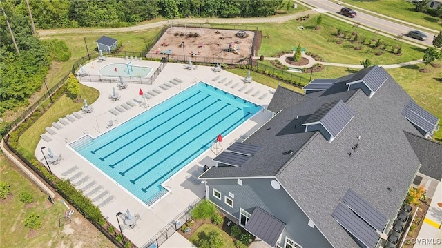 5916 Banyan Ln, Chesterfield, VA 23234 - bird's eye view of a pool area