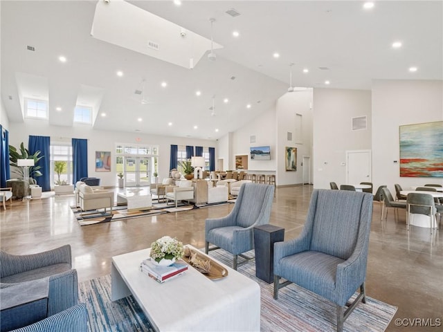 5912 Banyan Ln, Chesterfield, VA 23234 - building lobby featuring high vaulted ceiling and recessed lighting