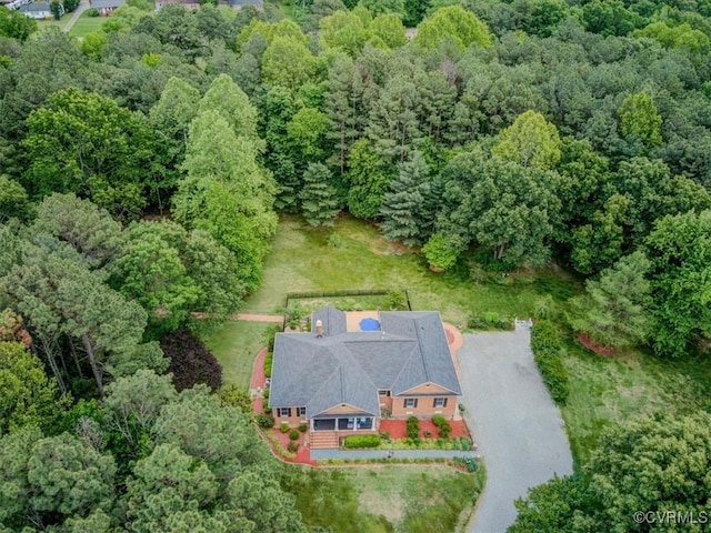 11216 Woodstock Heights Dr, Glen Allen, VA 23059 - view from above of property with a heavily wooded area