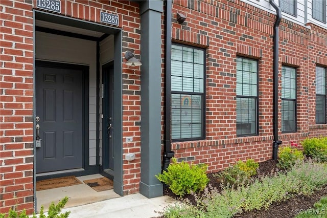 13285 Coalfield Station Ln, Midlothian, VA 23114 - property entrance featuring brick siding