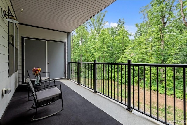 13285 Coalfield Station Ln, Midlothian, VA 23114 - balcony with a wooded view
