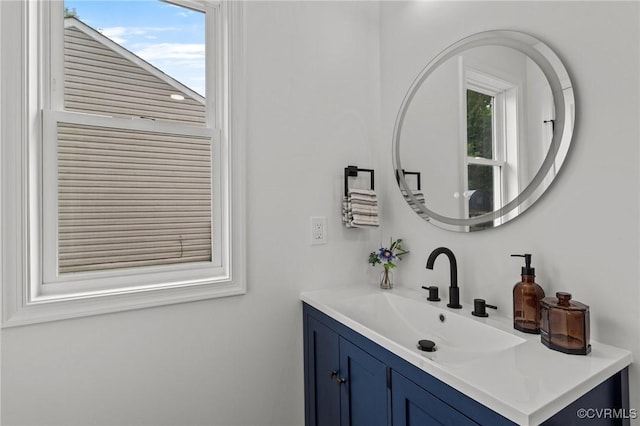 bathroom featuring vanity