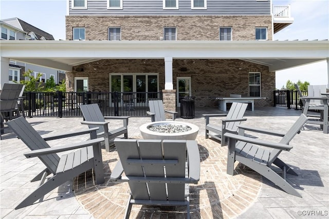 7201 Hancock Chase Ct Unit J2, Chesterfield, VA 23832 - view of patio / terrace with a fire pit