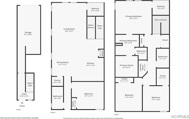 7201 Hancock Chase Ct Unit J2, Chesterfield, VA 23832 - home floor plan