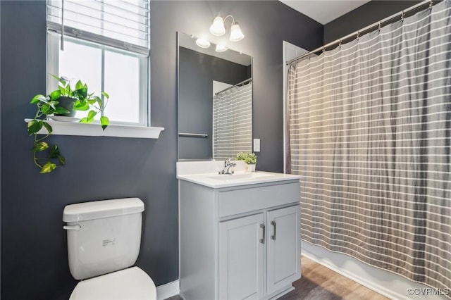 7201 Hancock Chase Ct Unit J2, Chesterfield, VA 23832 - bathroom with toilet, vanity, and a shower with shower curtain