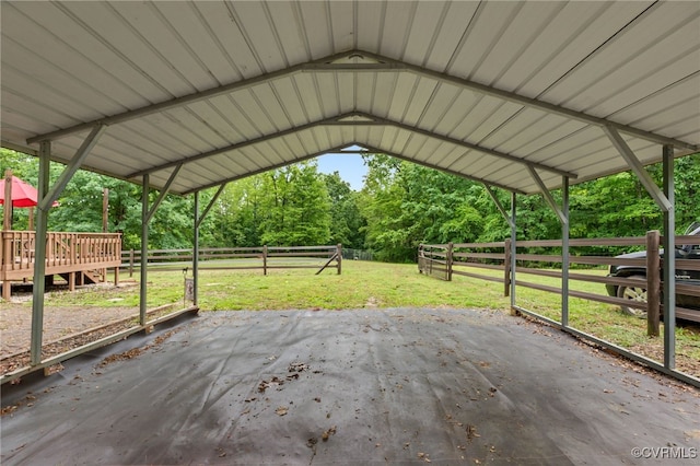 1112 Scotts Bottom Rd, Dillwyn, VA 23936 - view of patio / terrace featuring a detached carport and a deck