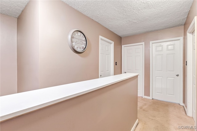 1112 Scotts Bottom Rd, Dillwyn, VA 23936 - hall with light carpet and a textured ceiling