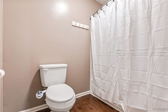 1112 Scotts Bottom Rd, Dillwyn, VA 23936 - full bath featuring wood finished floors and toilet