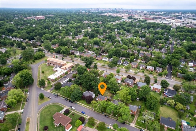 aerial view of property's location