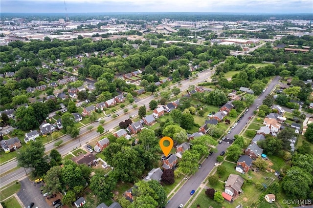 aerial view of property's location