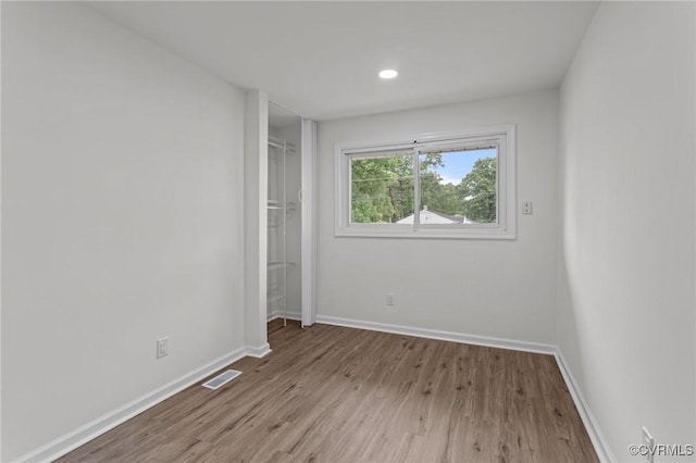 1505 Enon Church Rd, Chester, VA 23836 - unfurnished bedroom with wood finished floors, baseboards, and recessed lighting