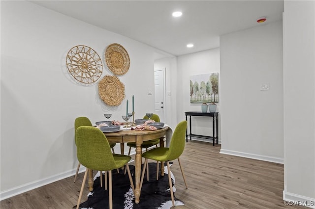 1505 Enon Church Rd, Chester, VA 23836 - dining area with baseboards, wood finished floors, and recessed lighting