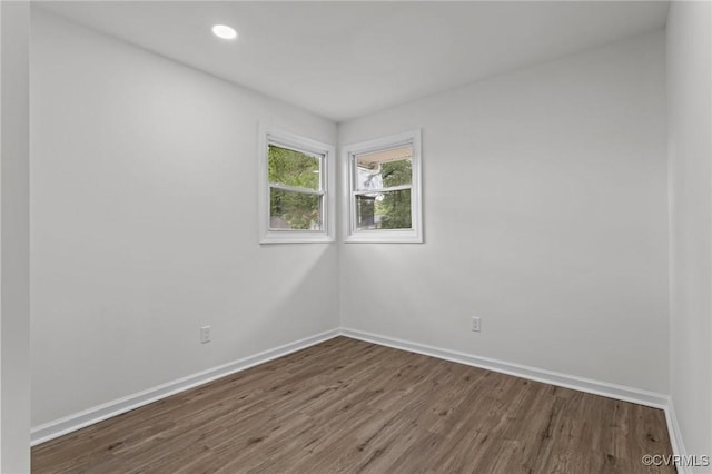 1505 Enon Church Rd, Chester, VA 23836 - spare room with wood finished floors, baseboards, and recessed lighting