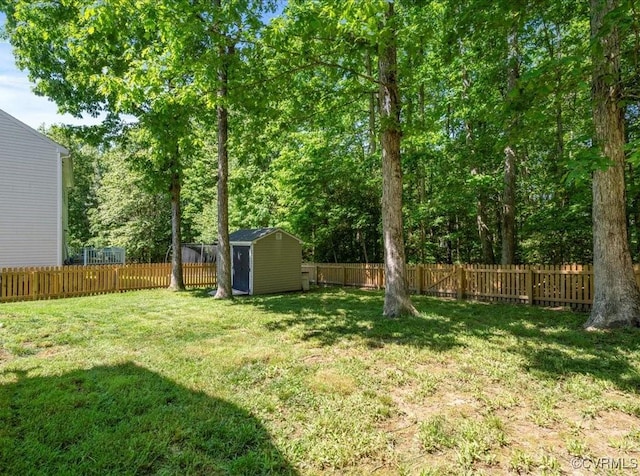 2013 Rose Family Dr, Midlothian, VA 23112 - view of yard with a storage shed and an outdoor structure