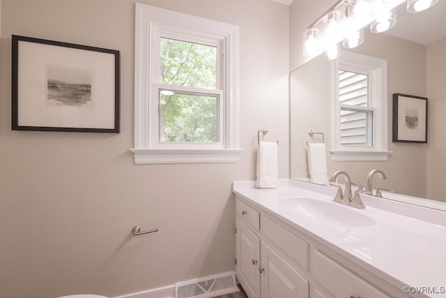 8282 Briarthorn Ct, Mechanicsville, VA 23116 - bathroom featuring vanity and baseboards